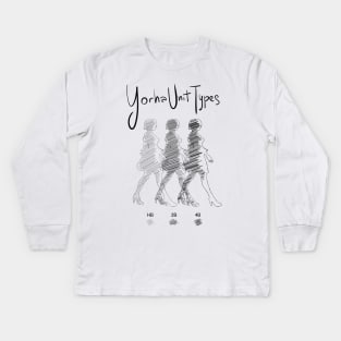 Yorha Unit Types Kids Long Sleeve T-Shirt